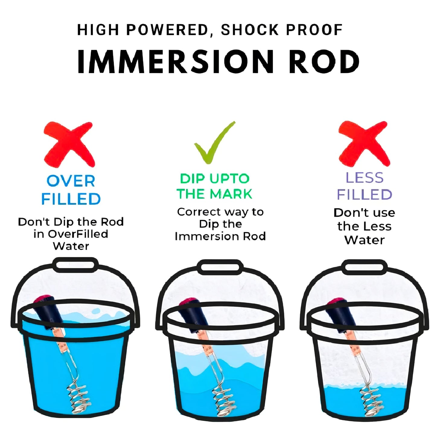 NSG F8 Electric Water Heating Rod 2000W
